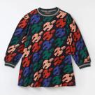 Vestido Infantil em Malha Voo Do Tucano Colorida Fábula