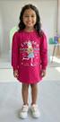 Vestido Infantil em Moleton Ilhama Alenice Cor:PinkTamanho:1