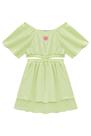 Vestido Infantil em Viscose Patch Moranguinho - kukiê