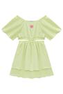 Vestido Infantil Em Viscose Patch Moranguinho - Kukiê