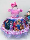 Vestido Infantil Encanto Mirabel Rosa Lilás