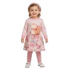 Vestido infantil esquila love boca grande