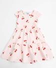 Vestido Infantil Estampa Cerejas Marisa Tam 1 a 3 Rosa-80073
