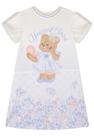 Vestido Infantil Estampado Urso Kukiê