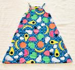 Vestido Infantil Estampas de Salada de Fruta