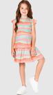 Vestido infantil evasê estampado em algodão malwee kids