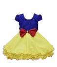 Vestido infantil fantasia princesa branca de neve Vestido infantil fantasia princesa branca de neve