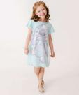 Vestido Infantil Fantasia Tule Stitch Disney Tam 4 a 1-44679
