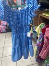 Vestido infantil feminino azul tamanho P veste 4 á 6 anos Vestido infantil feminino azul tamanho P veste 4 á 6 anos