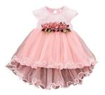 Vestido Infantil Festa Batizado Bebe Casamento Aniversário - anjo da mamãe