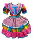 Vestido Infantil Festa Junina Julina Quadrilha Caipira Luxo