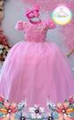 Vestido Infantil Festa Longo Rosa Claro Vestido Infantil Festa Longo Rosa Claro