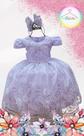 Vestido Infantil Festa Realeza Branco Vestido Infantil Festa Realeza Branco