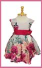 Vestido Infantil Festa Rosa Floral