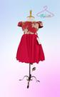 Vestido Infantil Festa Vermelho - Rainha Vermelha