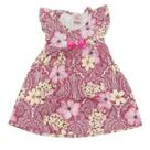 Vestido Infantil Floral com Laço e Pérola - nina baby