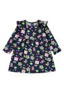 Vestido Infantil Floral em Cotton Bee Loop