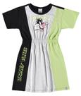 Vestido infantil frajola looney tunes em algodão malwee kids preto 6