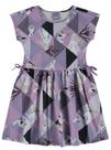 Vestido Infantil Frozen com Laço Meia Malha Malwee Kids 2