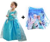 Vestido Infantil Frozen Elsa - Importado - Pronta Entrega