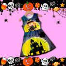 Vestido Infantil HALLOWEEN Pronta Entrega