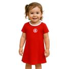 Vestido Infantil Internacional Tubinho Vermelho Oficial