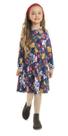 Vestido Infantil Inverno Floral - Hello Kitty Vestido Infantil Inverno Floral - Hello Kitty