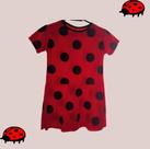 Vestido infantil joaninha. Tam. PP