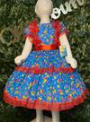 Vestido infantil junino maria bonita mb 0017