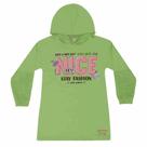 Vestido infantil / juvenil m/l cata vento / abrange estampa nice neon