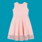 Vestido Infantil Kukiê em Tule Bordado Cor Rosa Claro Vestido Infantil Kukiê em Tule Bordado Cor Rosa Claro