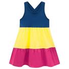 Vestido Infantil Kyly 3 Marias Meia Malha Algodão Manga Curta Macio E Confortável