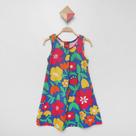 Vestido Infantil Kyly Floral Sem Manga Menina