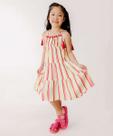 Vestido Infantil Listrado Tassel Marisa Tam 4 a 10-82008