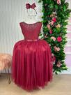 Vestido Infantil Longo Regata Marsala - Coleção Enjoy