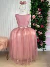 Vestido Infantil Longo Regata Rosê - Coleção Enjoy