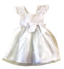 Vestido Infantil Luxo Com Tule Com Glitter Natal Batizado