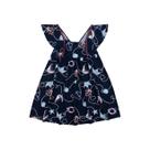 Vestido infantil m/c rovitex oceano ref. 3134112 viscose + elastano - tamanho.04