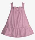 Vestido Infantil Malha Tech Poá Trick Nick Rosa Vestido Infantil Malha Tech Poá Trick Nick Rosa