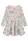Vestido Infantil Manga Longa em Molecotton c/Bolsa Fun Time - Infanti