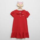 Vestido Infantil Marlan Gola Polo Básico Menina