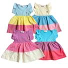 Vestido Infantil Menina 3 Marias -Infantil 1 até 3 anos -100% Algodão Mini Blogueira