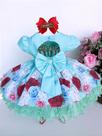 Vestido Infantil Menina Bonita Bebê Florido Verde
