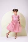 Vestido Infantil Menina Bonita Milene Rose - Tecido Tafeta