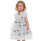 Vestido Infantil Menina Branco Flor Luxo Trick Nick 1 ao 10