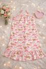 Vestido Infantil Menina Coração Tamanho 8