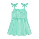 Vestido Infantil Menina Em Cotton Verde Somnii