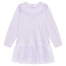 Vestido Infantil Menina Em Tule Lilás Com Glíter Somnii Vestido Infantil Menina Em Tule Lilás Com Glíter Somnii
