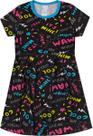 Vestido Infantil Menina Estampado Pop Style - Kappes Vestido Infantil Menina Estampado Pop Style - Kappes
