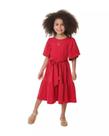Vestido Infantil Menina Meia Malha Cherry Muvile Petit Cor:VermelhoTamanho:6 Vestido Infantil Menina Meia Malha Cherry Muvile Petit Cor:VermelhoTamanho:6